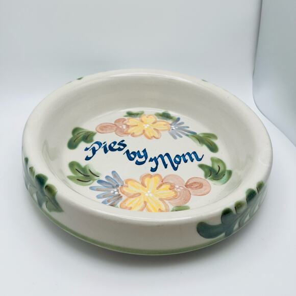 Pies By Mom Louisville Stoneware Pie Dish Vintage Bakeware Kentucky USA Baking - Picture 4 of 7